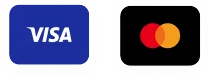 Visa and Mastercard accepted